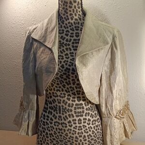 Elegant Davids Bridal Bolaro Jacket With Decorative Sleeves